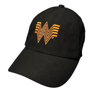 Black Cap with Orange Embroidery